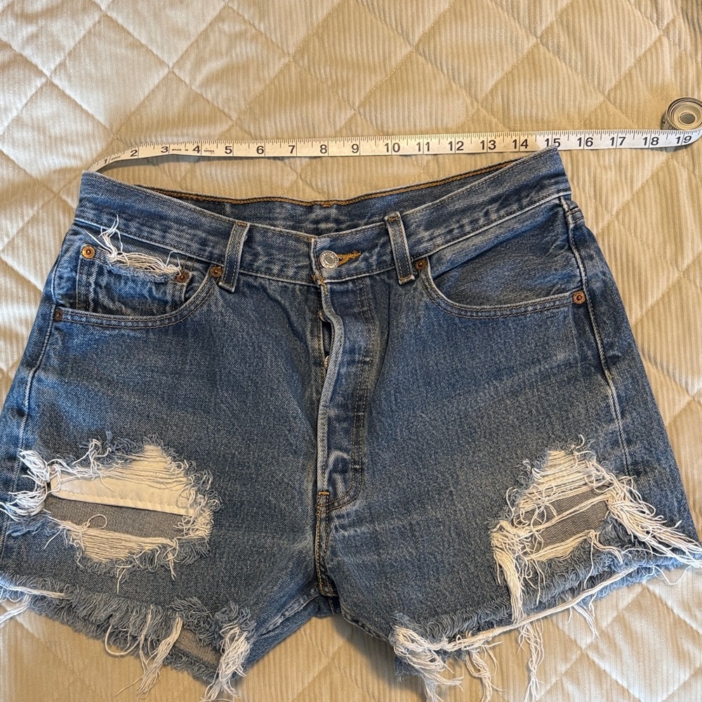 Custom Levi's Distressed Shorts